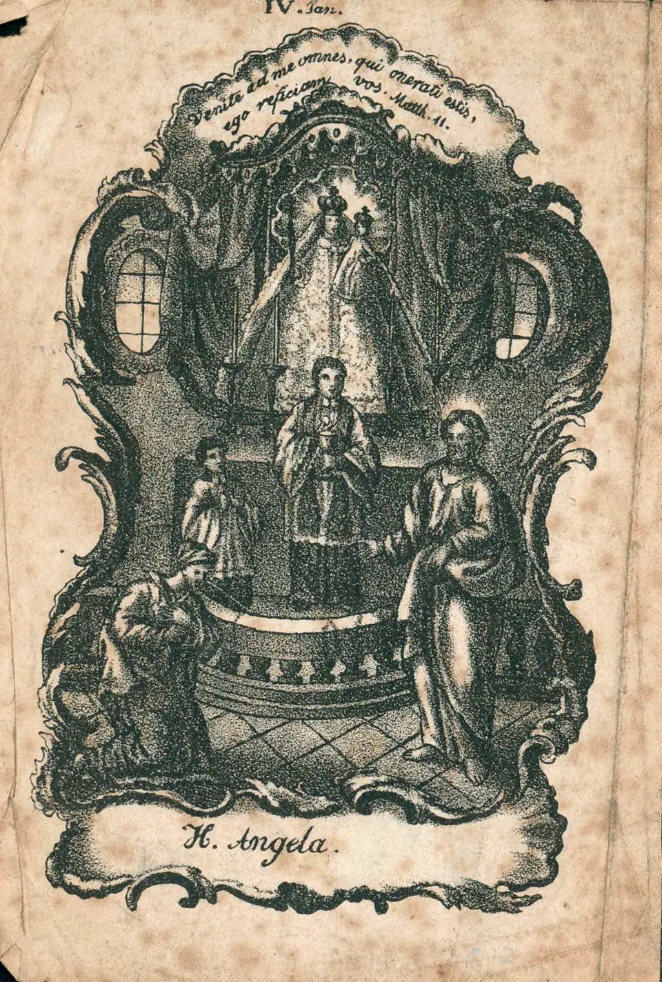 Santa Ângela Merici, obra de autor desconhecido