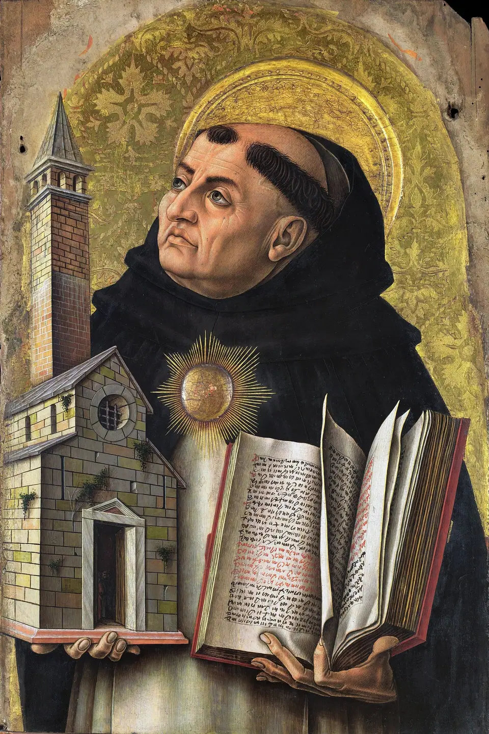 Santo Tomás de Aquino, obra de Carlo Crivelli