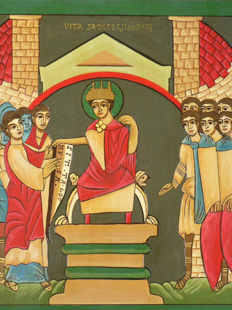 São Ludgero, bispo de Münster, obra de autor desconhecido