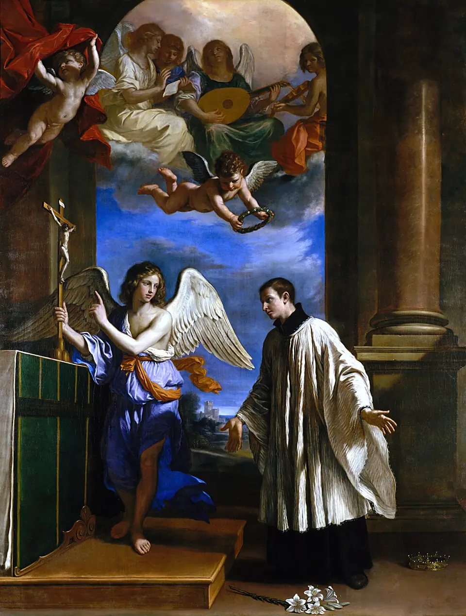 A vocação de São Luís Gonzaga, obra de Guercino