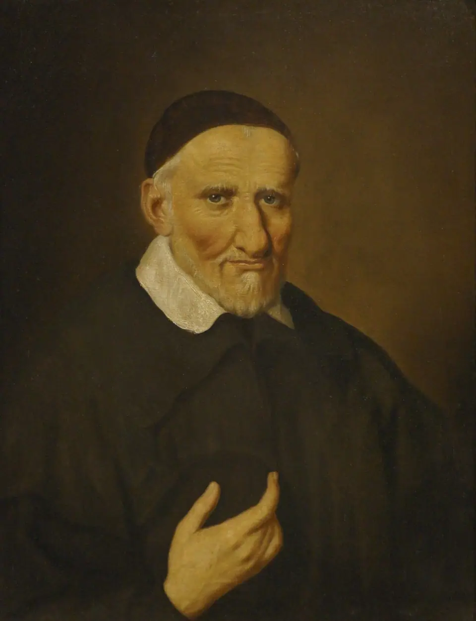 Pintura sacra ilustrativa: San Vicente de Paul - Juan Nepomuceno, Juan Nepomuceno Herrera