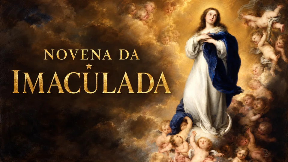 Capa da novena de imaculada conceição
