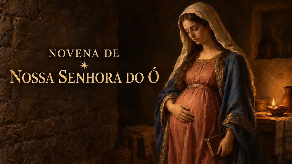 Capa da novena de nossa senhora do ó (expectação do parto)