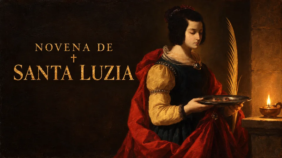 Capa da novena de santa luzia
