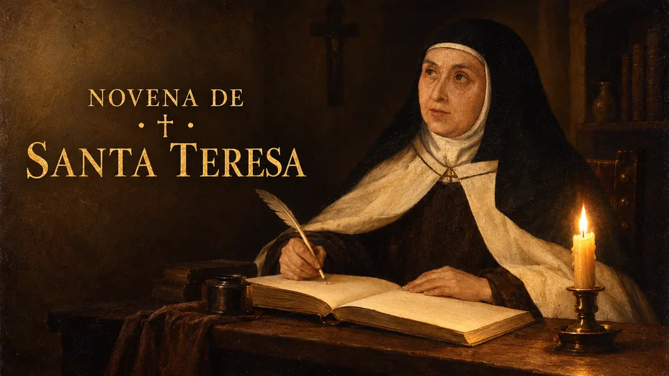 Capa da novena de santa teresa de jesus (d'ávila)