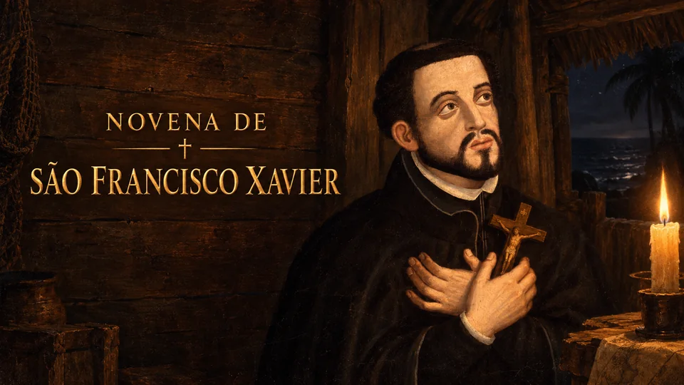 Capa da novena de são francisco xavier (novena da graça)